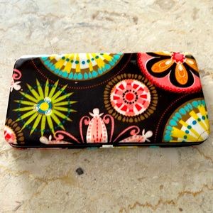 Retro Braciano Wallet - Multicolor vinyl w/silver hardware